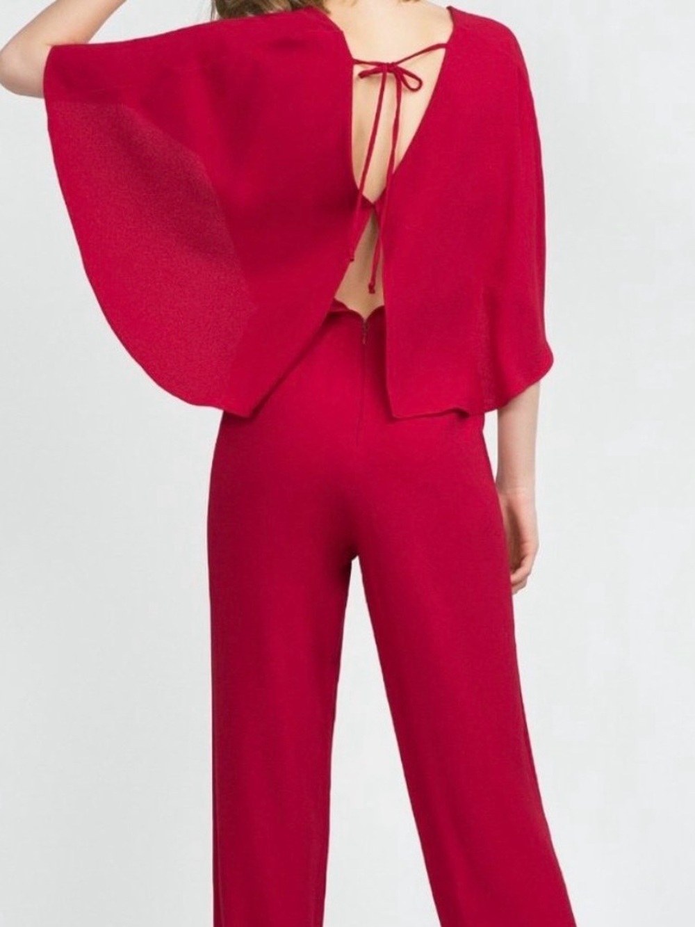 Zara Red Jumpsuit Small